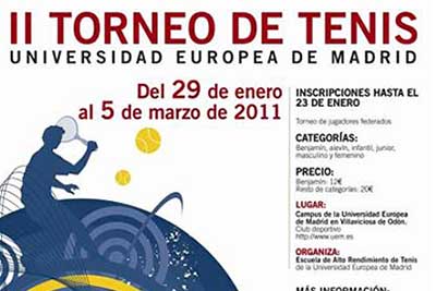 II Torneo de Tenis. Universidad Europea de Madrid