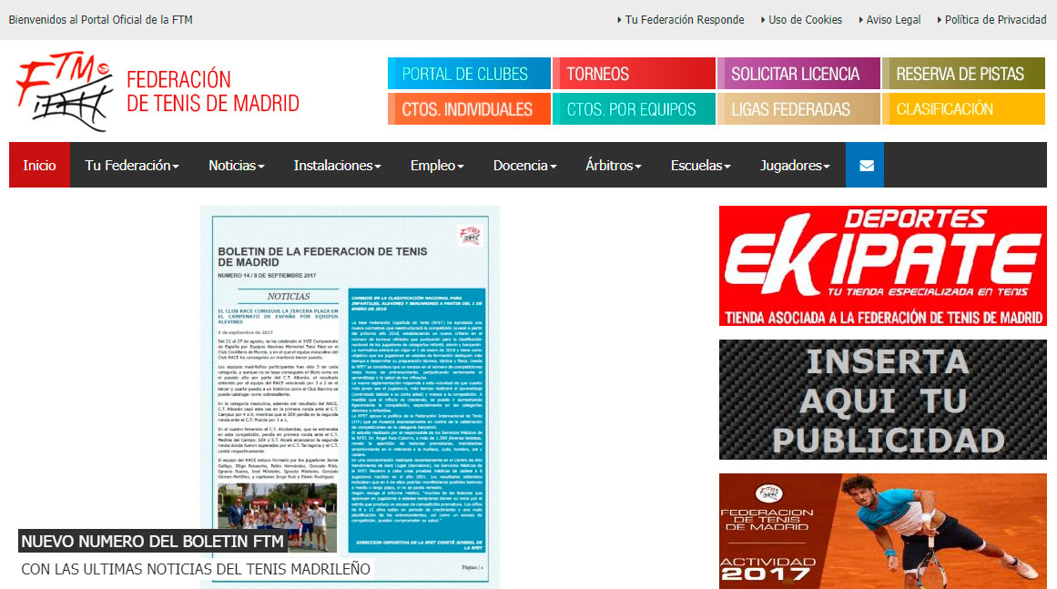 La Federación de Tenis de Madrid (FTM) entrevista a Pedro Huelves, Director Técnico del Club Universidad Europa. La Federación de Tenis de Madrid (FTM) entrevista a Pedro Huelves, Director Técnico del Club Universidad Europa.