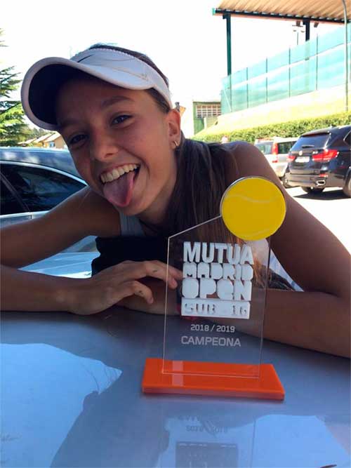 Lidia González campeona del Mutua Madrid Open Sub 16