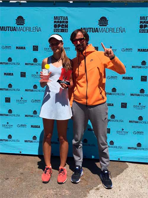 Lidia González campeona del Mutua Madrid Open Sub 16