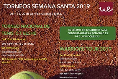 Torneos de Tenis de Semana Santa 2019