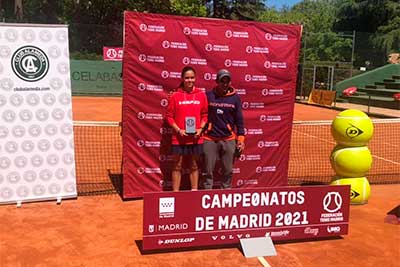 María García, finalista del Campeonato de Madrid Cadete. Escuela de Alto Rendimiento de Tenis