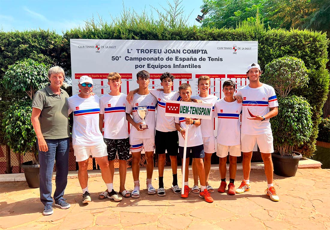 El Equipo Infantil de la Escuela de Alto Rendimiento de tenis de la UE es Campeón de España de Consolación