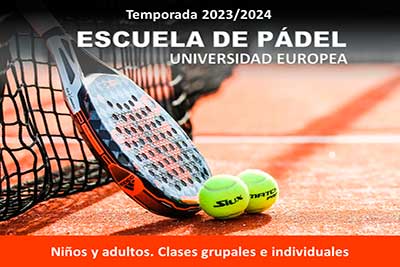 Clases de pádel En Pista Sports UE 2023-2024. Abierto el plazo de inscripción