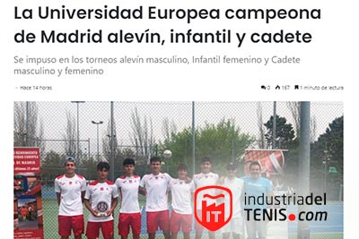 La Escuela de Alto Rendimiento de Tenis de la UE en industriadeltenis.com