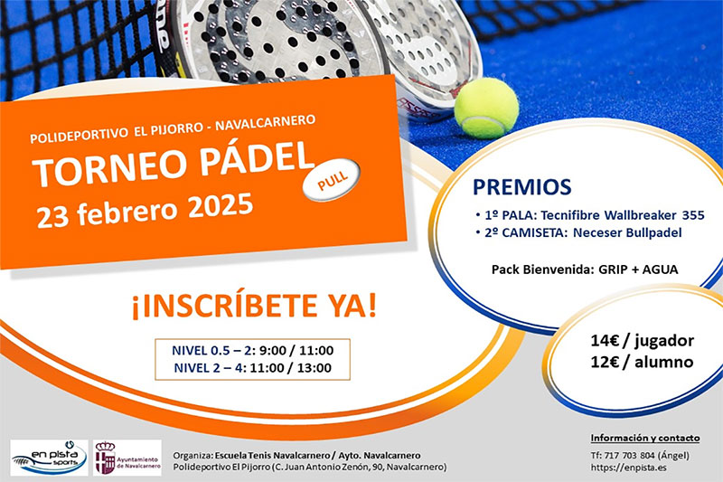 Torneo de Pádel. 23 de febrero. Navalcarnero