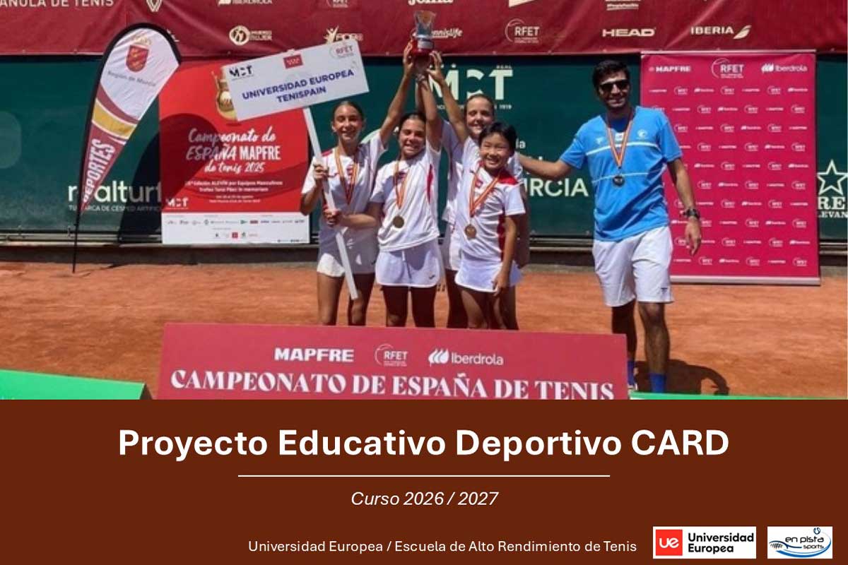 Proyecto educativo-deportivo de la Escuela de Alto Rendimiento de Tenis de la UE